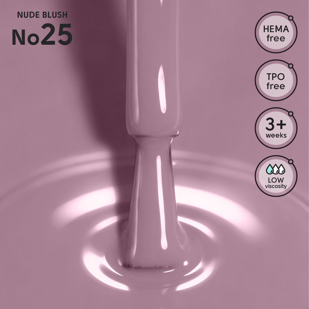 Гель-лак 25 Nude Blush Shelly 12 мл — изображение 2