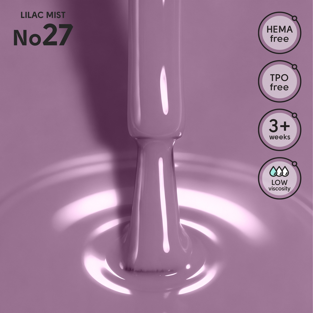Гель-лак 27 Lilac Mist Shelly 12 мл — изображение 2