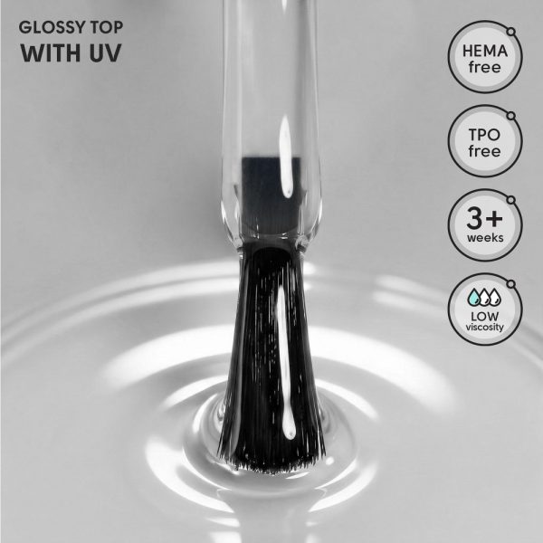 Топ без липкого шару з УФ фільтром Glossy Top With UV Shelly , 12 мл