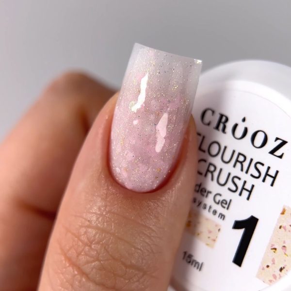 Crooz Flourish Crush Builder Gel №01 ,15 ml