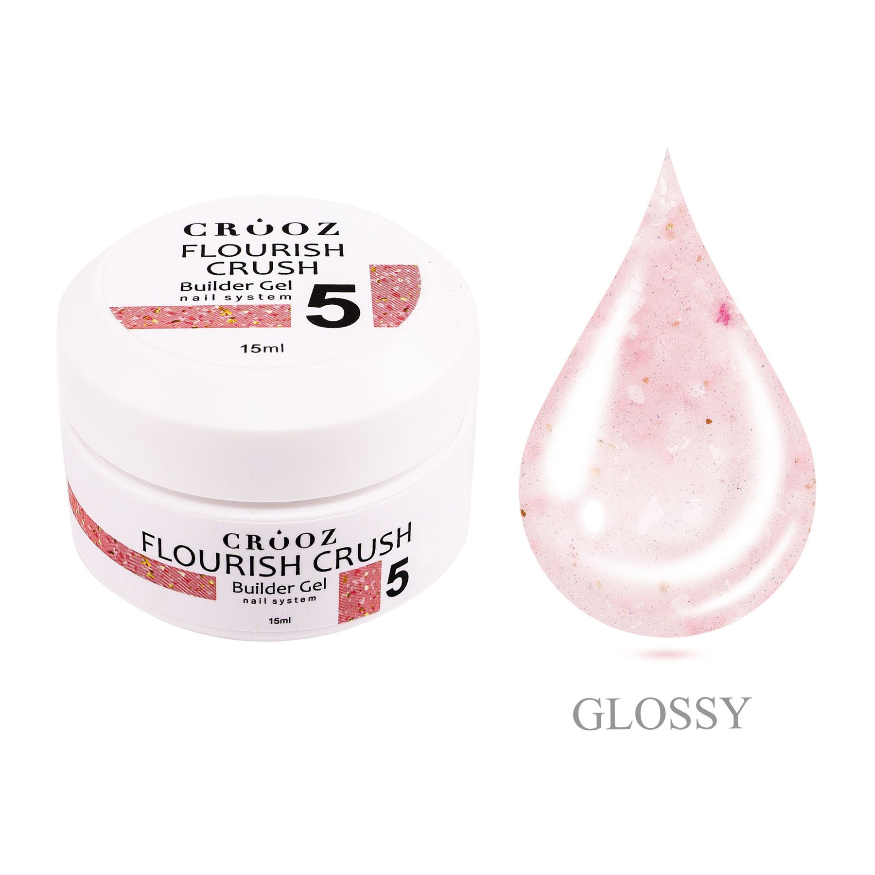 Crooz Flourish Crush Builder Gel №05 ,15 ml — изображение 3